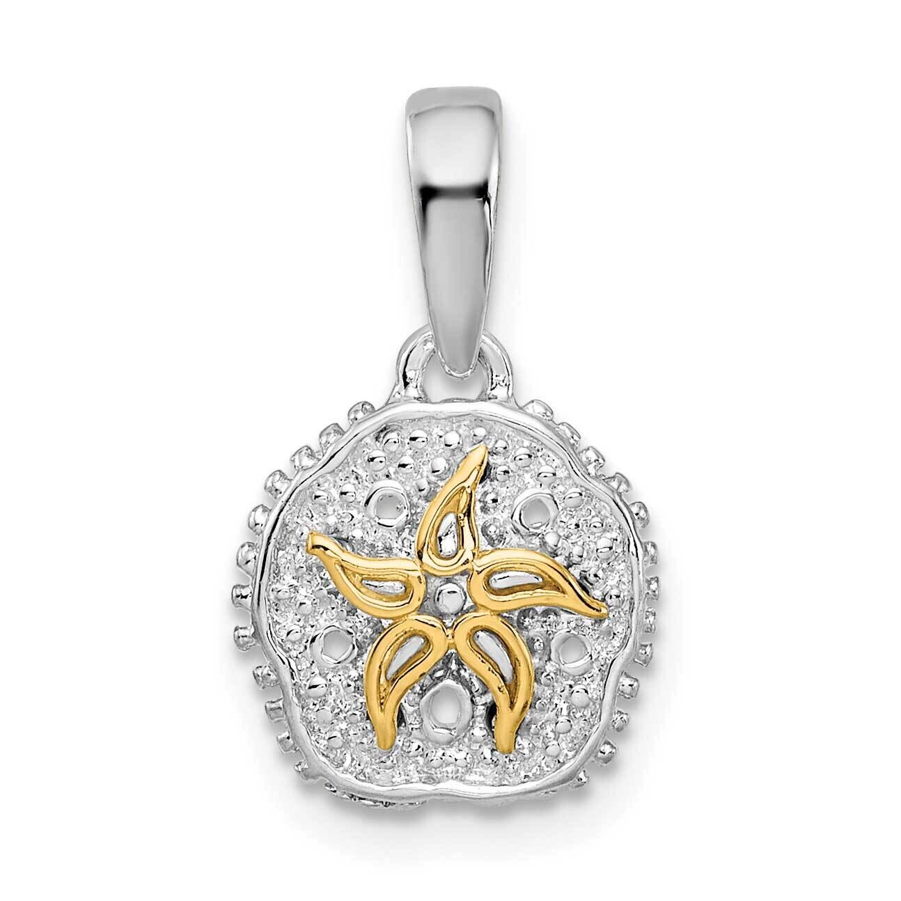 SDollar 14K Starfish Pendant Sterling Silver Polished QC10763G, MPN: QC10763G, 637218147670