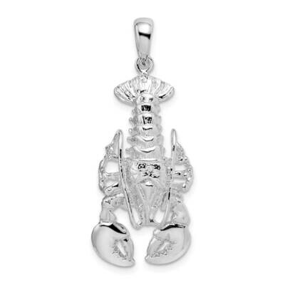 Moveable Lobster Pendant Sterling Silver Polished QC10129, MPN: QC10129, 637218164592