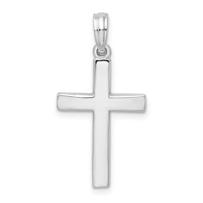 Beveled Latin Cross Pendant Sterling Silver QC10181, MPN: QC10181, 637218169405