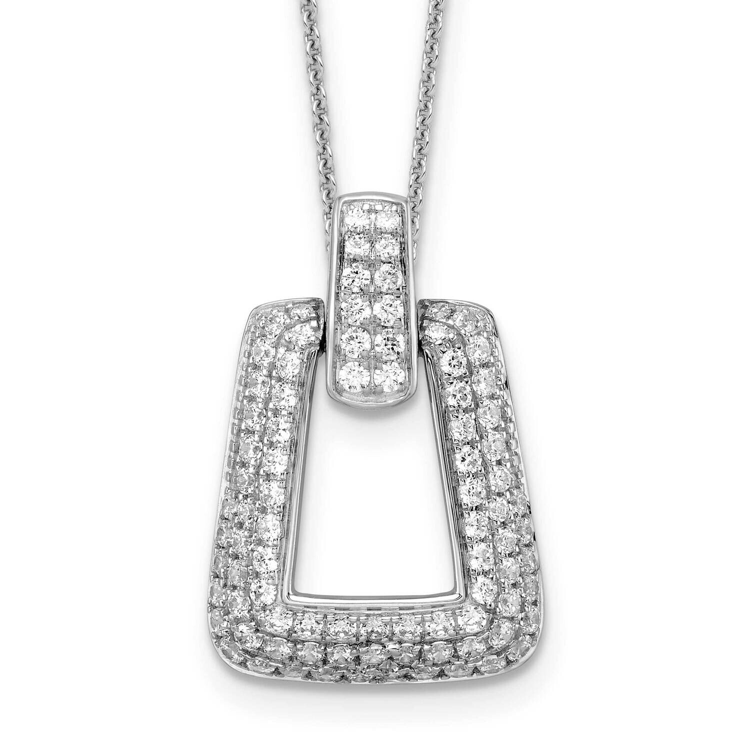 True Origin 1 1/4 Carat Diamond Vs/Si D E F Fancy 18 Inch Necklace 14k White Gold PM8608-124-WLD, M…