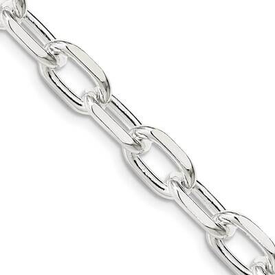 7.5mm Diamond-Cut Long Link Cable Chain 18 Inch Sterling Silver QAR200-18, MPN: QAR200-18,