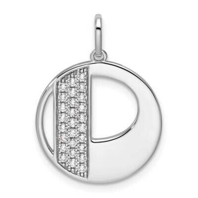 Gatsby Diamond Initial P Charm 14k White Gold PM9843P-028-WA, MPN: PM9843P-028-WA,