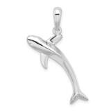 3D Blue Shark Pendant Sterling Silver Polished QC10022, MPN: QC10022, 637218155866