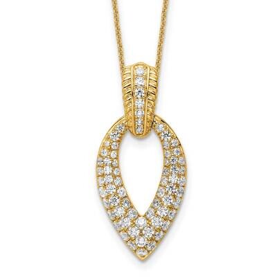 True Origin 1 1/2 Carat Diamond Vs/Si D E F Fancy 18 Inch Necklace 14k Gold PM8609-154-YLD, MPN: PM…