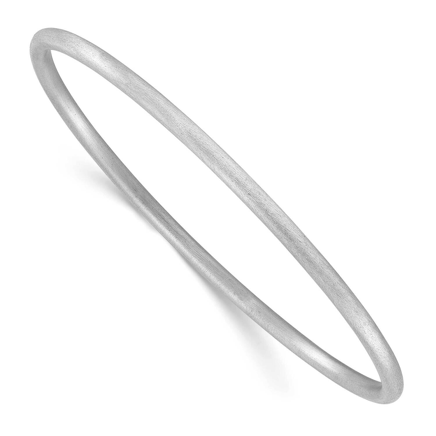 Satin Slip On Bangle Sterling Silver Rhodium-Plated QB1488, MPN: QB1488,