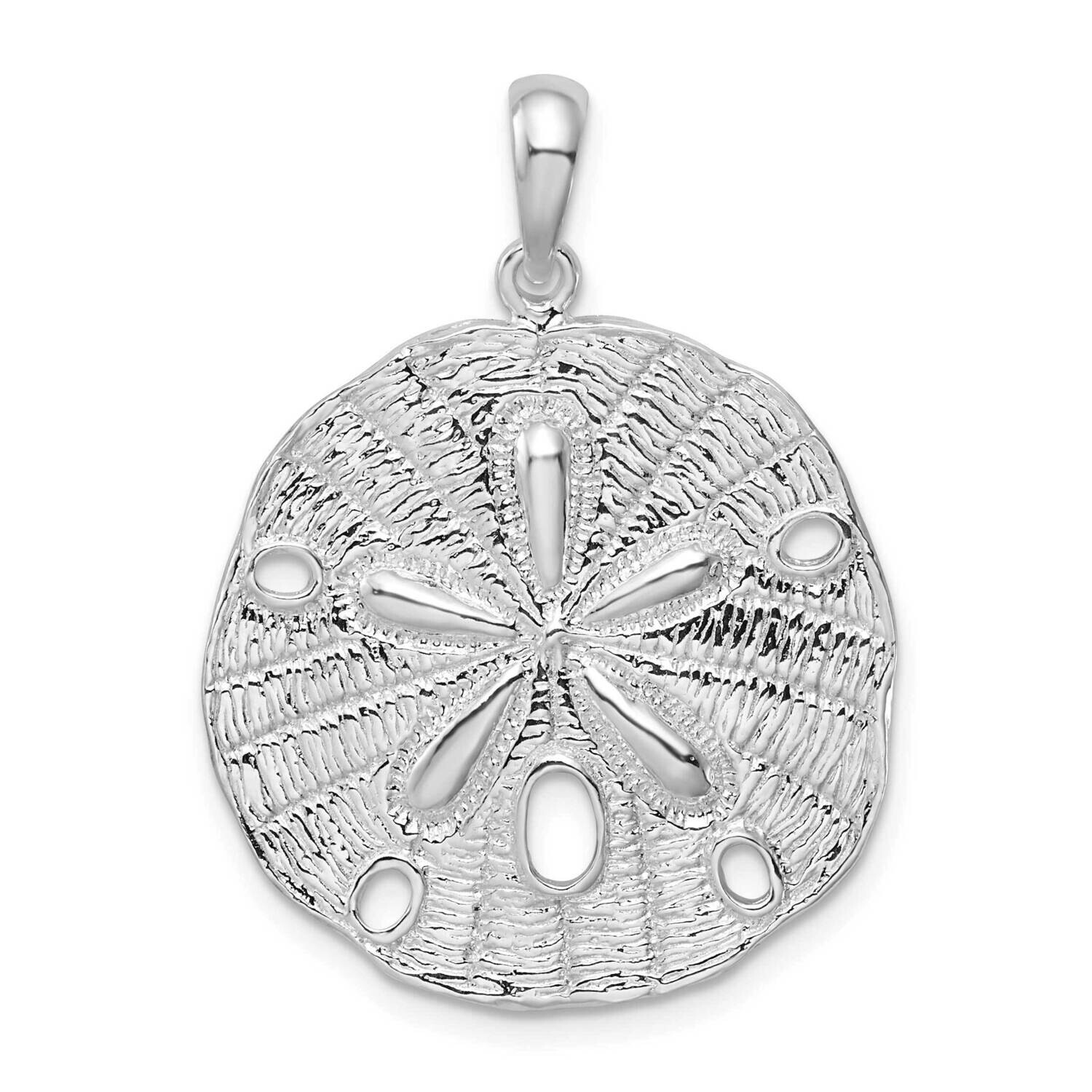 Textured SDollar Pendant Sterling Silver Polished QC10094, MPN: QC10094, 637218160433