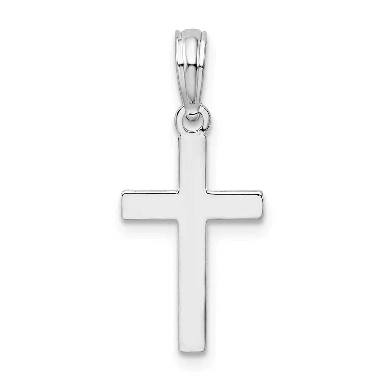 Cross Pendant Sterling Silver Polished QC10167