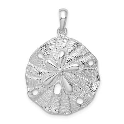 Textured Beveled SDollar Pendant Sterling Silver Polished QC10092, MPN: QC10092, 637218160419
