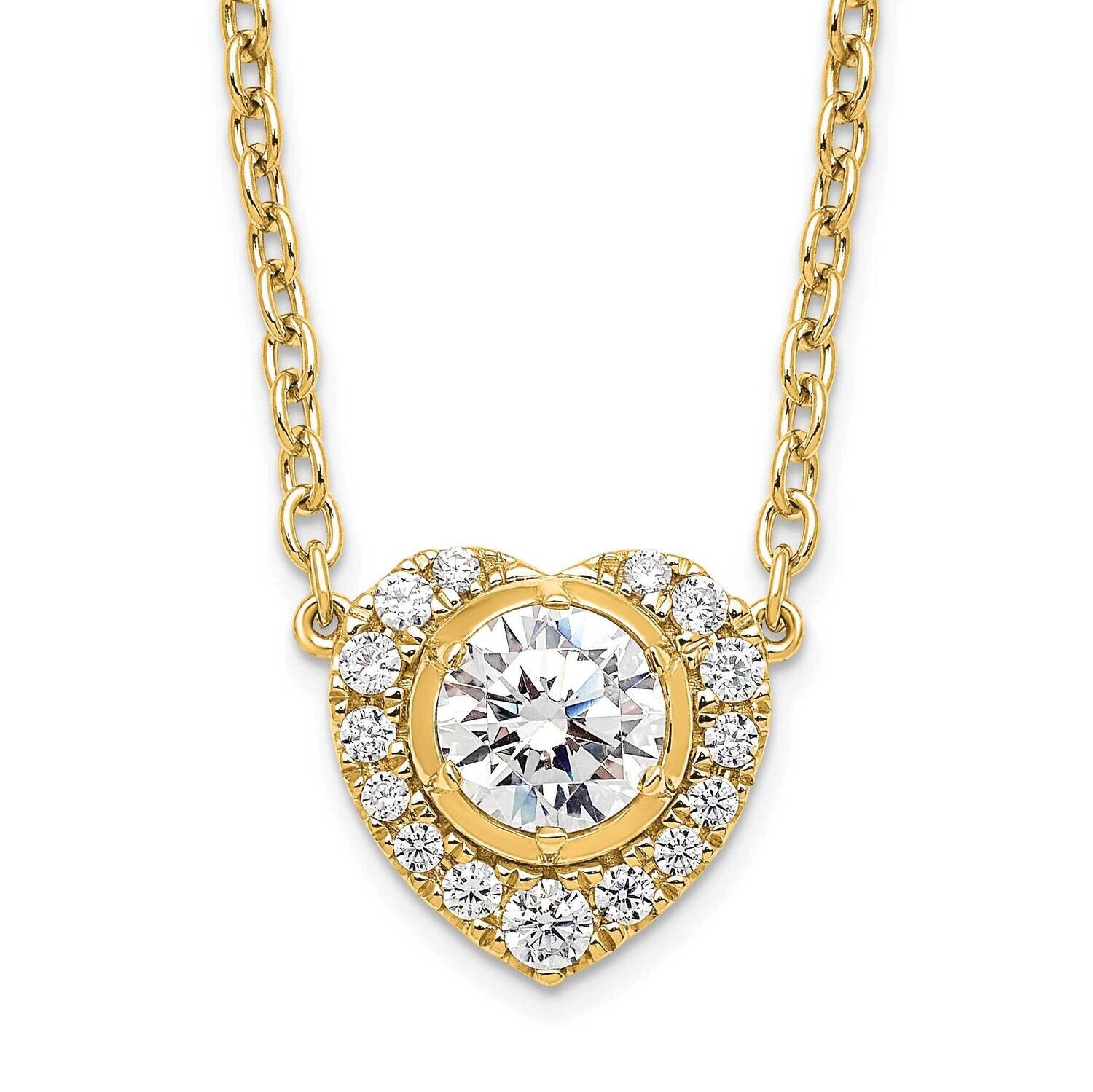 True Origin Diamond Vs/Si D E F Complete Heart Necklace 14k Gold PM9389-068-YLD, MPN: PM9389-068-YL…