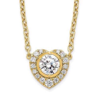 True Origin Diamond Vs/Si D E F Complete Heart Necklace 14k Gold PM9389-068-YLD, MPN: PM9389-068-YL…