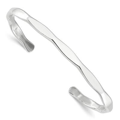 5mm Cuff Bangle Sterling Silver Polished QB1459, MPN: QB1459,