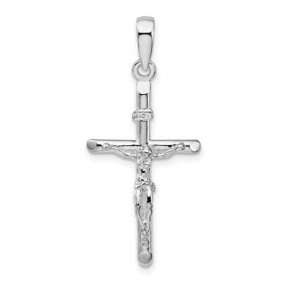 Crucifix Cross Pendant Sterling Silver Polished QC10168, MPN: QC10168, 637218168439
