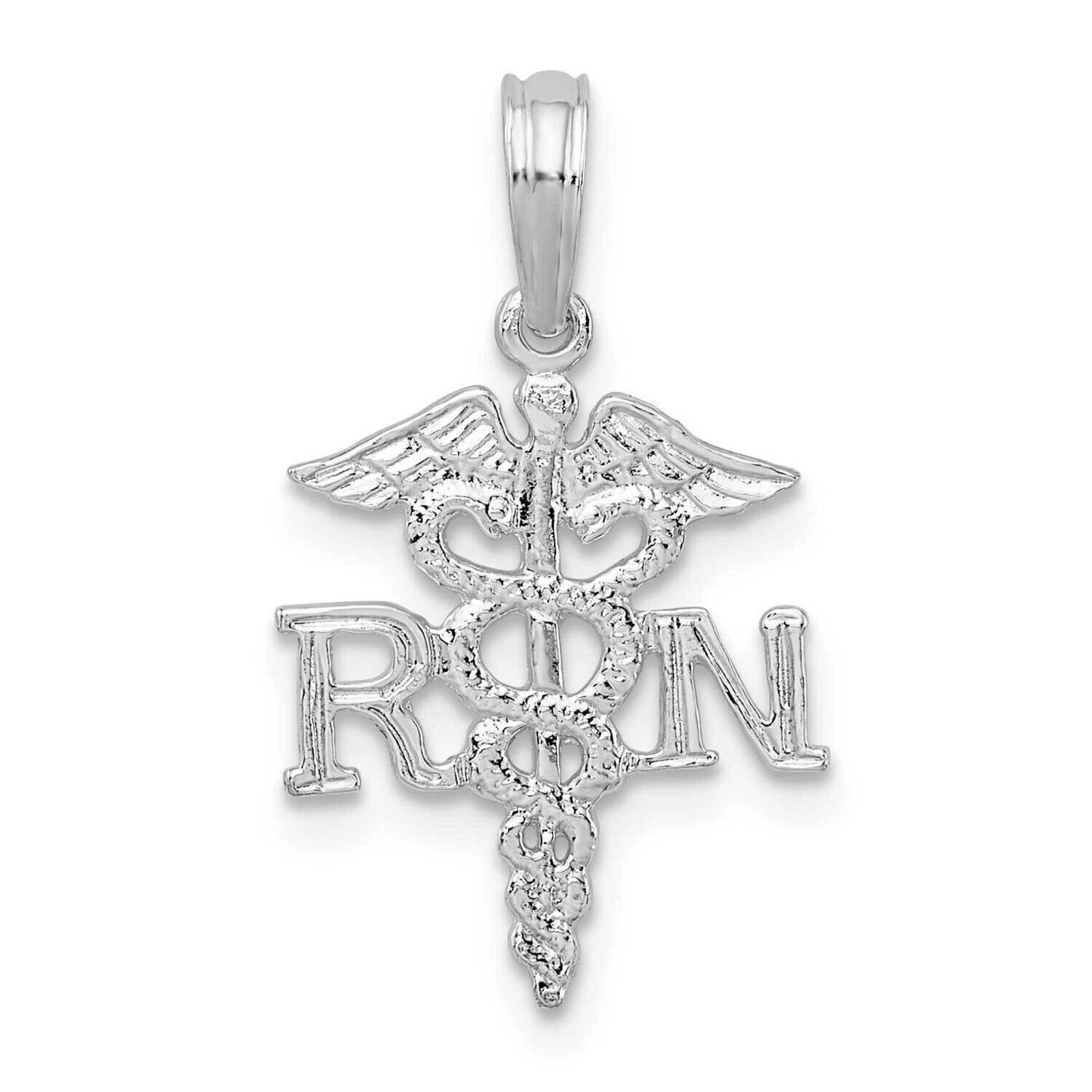 Rn Caduceus Pendant Sterling Silver Polished QC10352, MPN: QC10352, 637218173648