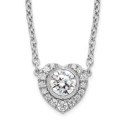 True Origin Diamond Vs/Si D E F Complete Heart Necklace 14k White Gold PM9389-068-WLD, MPN: PM9389-…