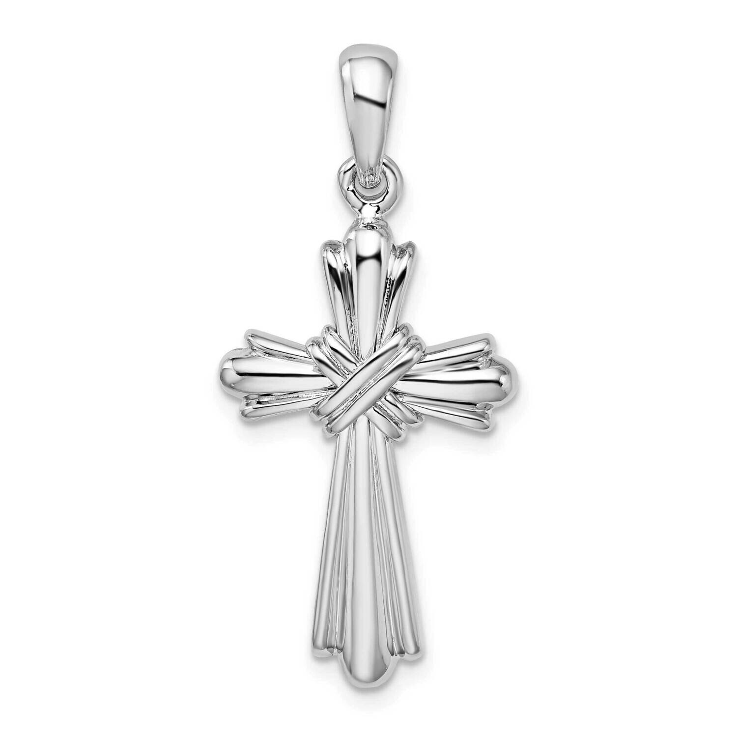 X-Center Budded Cross Pendant Sterling Silver QC10186, MPN: QC10186, 637218169450