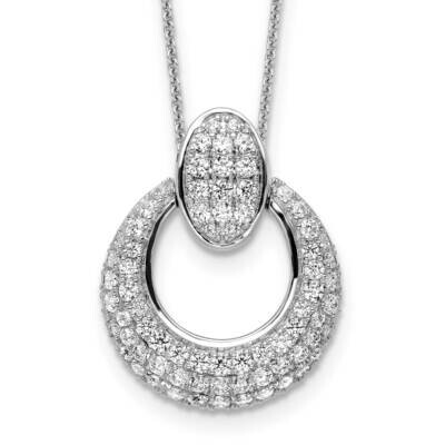 True Origin 1 1/6 Carat Diamond Vs/Si D E F Fancy Circle 18 Inch Necklace 14k White Gold PM8606-115…