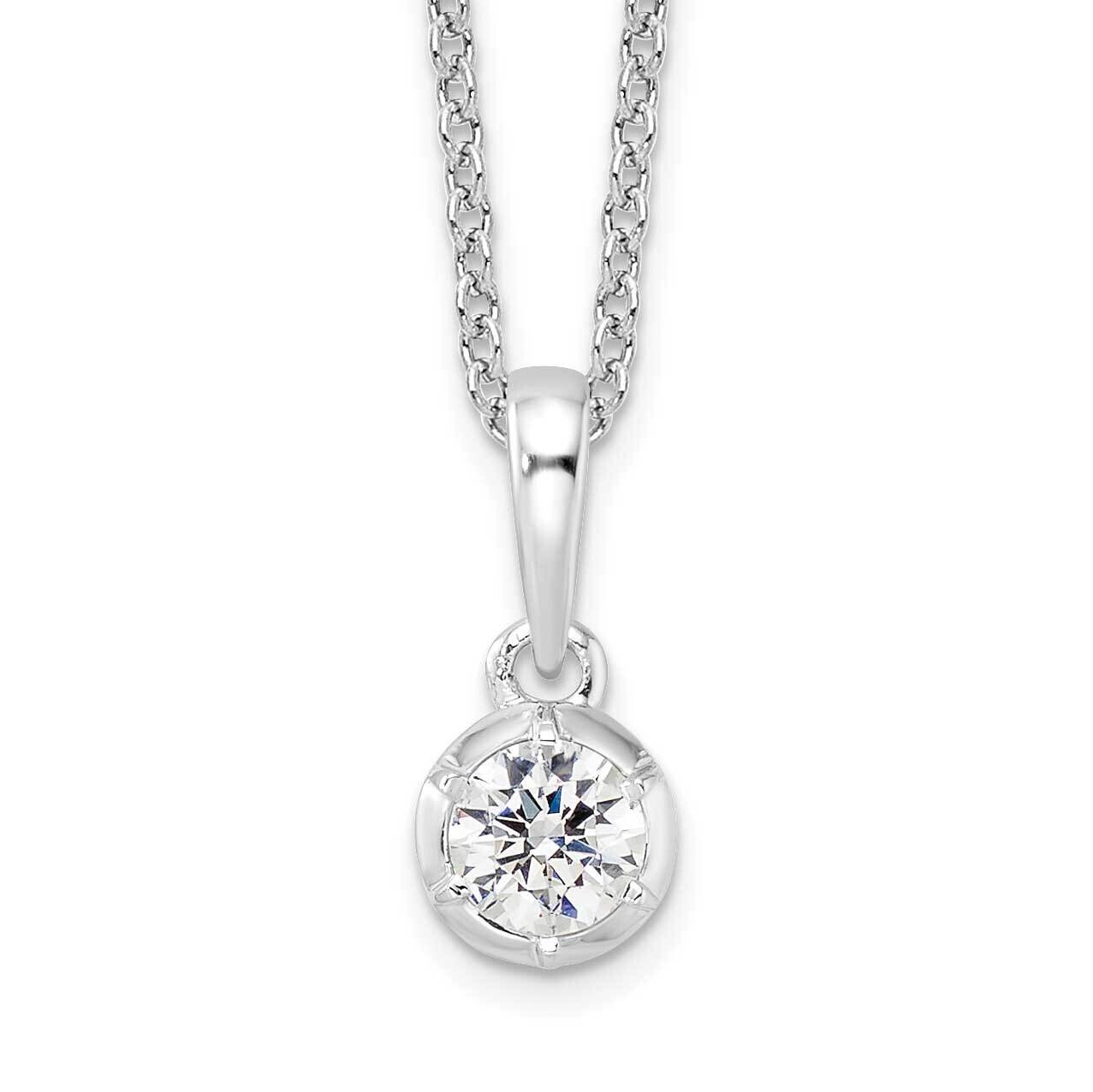 True Origin Diamond Vs/Si D E F Solitaire Necklace 14k White Gold PM9380-025-WLD, MPN: PM9380-025-W…