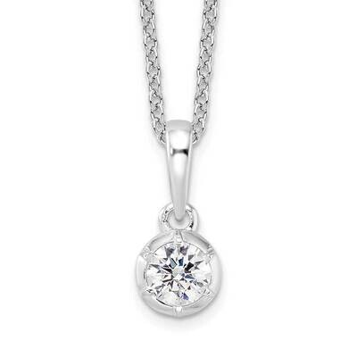 True Origin Diamond Vs/Si D E F Solitaire Necklace 14k White Gold PM9380-025-WLD, MPN: PM9380-025-W…
