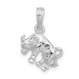 3D Taurus Zodiac Pendant Sterling Silver Polished QC10988, MPN: QC10988, 637218182398