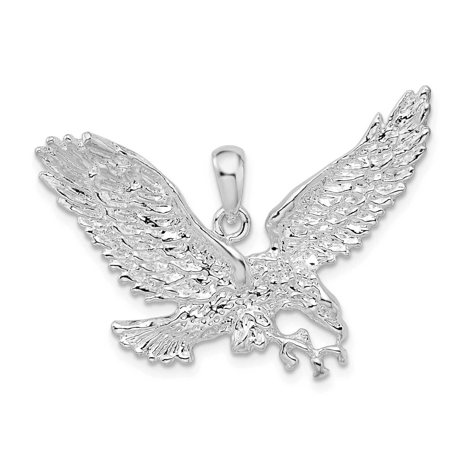Flying Eagle Pendant Sterling Silver Polished QC10293, MPN: QC10293, 637218172283