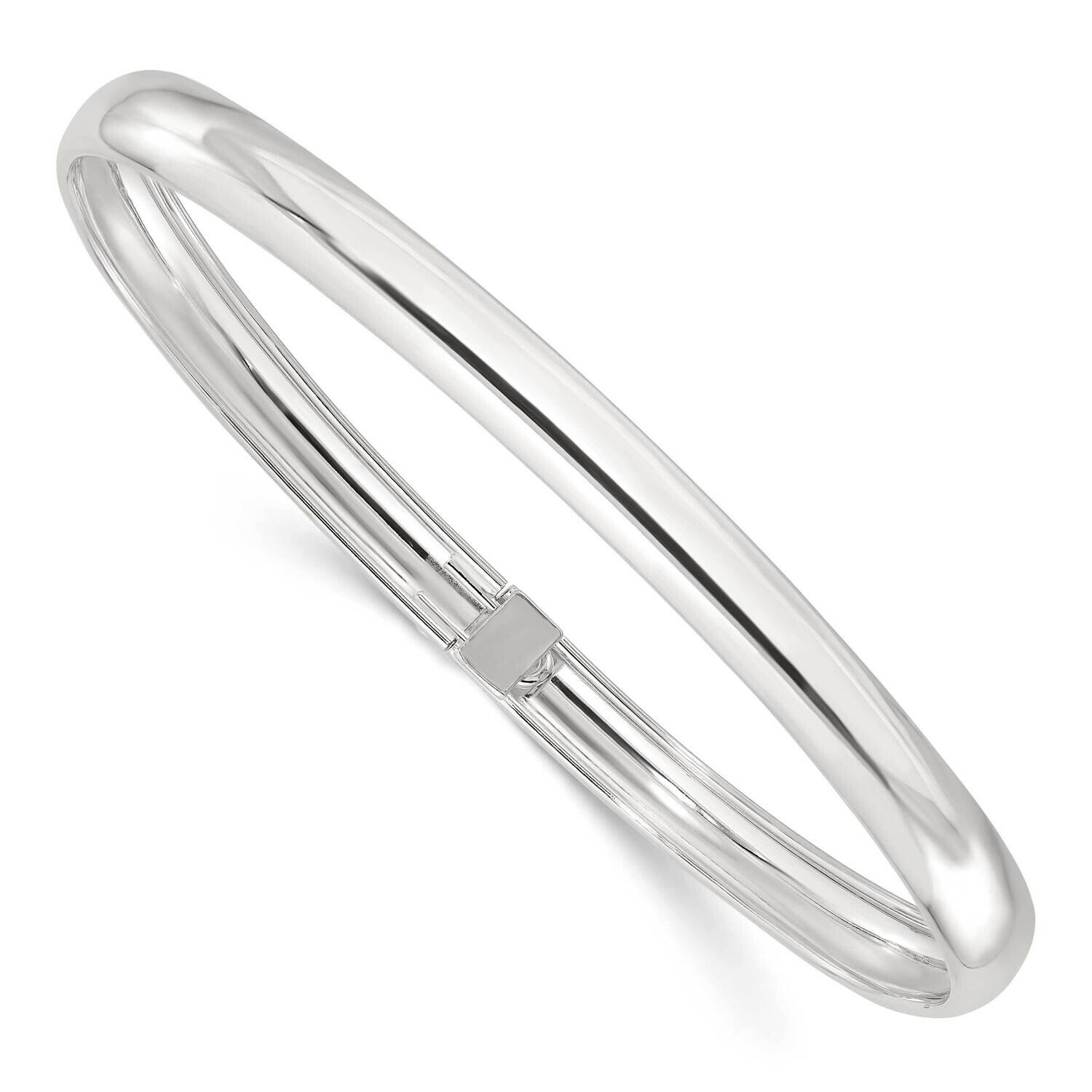 Flexible Bangle Bracelet Sterling Silver Polished QB1493, MPN: QB1493,