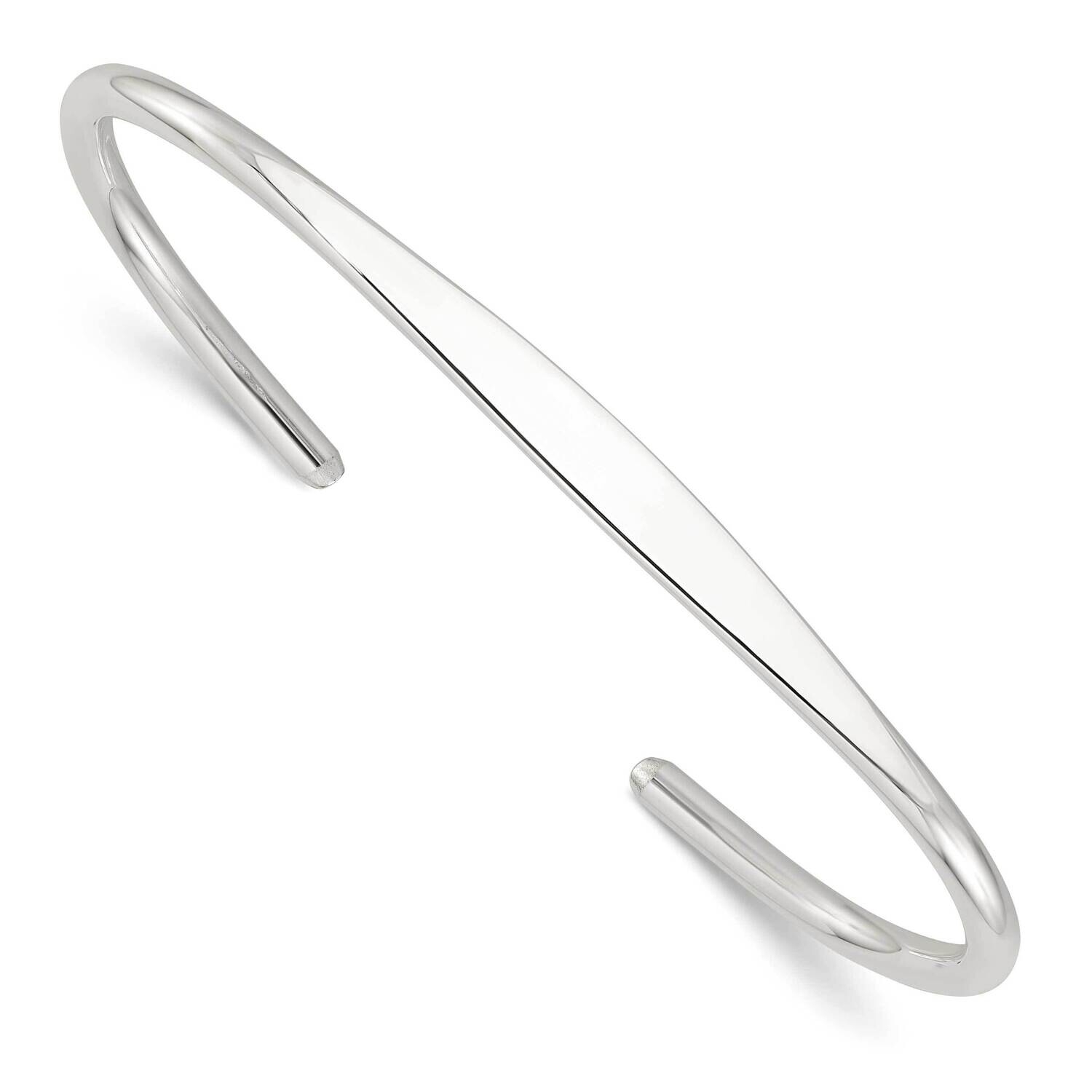 Cuff Bangle Sterling Silver Polished QB1454, MPN: QB1454,