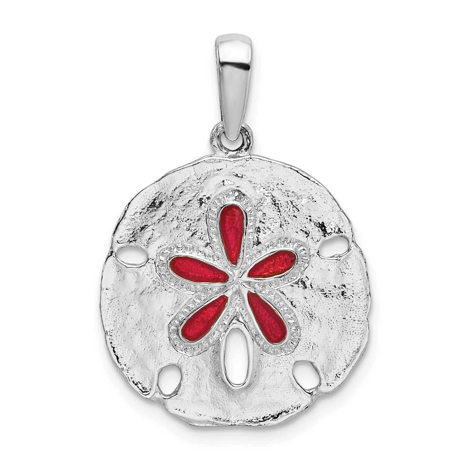 Enameled SDollar Pendant Sterling Silver Polished QC10637, MPN: QC10637, 637218144853