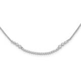 Diamond Tennis Style Bolo Adjustable Necklace 14k White Gold PM9449-062-WLG, MPN: PM9449-062-WLG, 8…