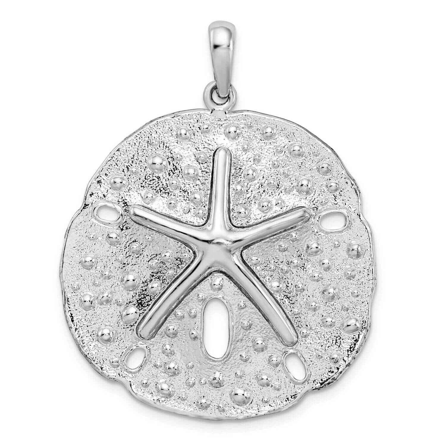 Texture Large SDollar Pendant Sterling Silver Polished QC10066, MPN: QC10066, 637218159727