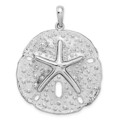 Texture Large SDollar Pendant Sterling Silver Polished QC10066, MPN: QC10066, 637218159727