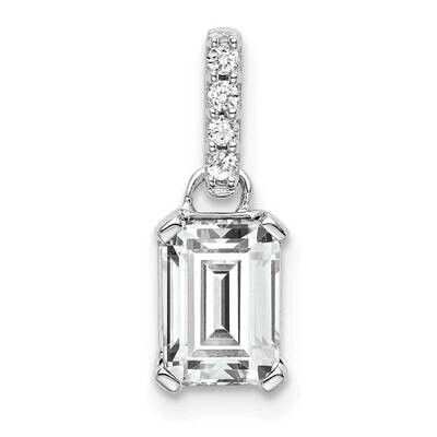 White Topaz Diamond Pendant 14k White Gold PM7410-WT-004-WA, MPN: PM7410-WT-004-WA,
