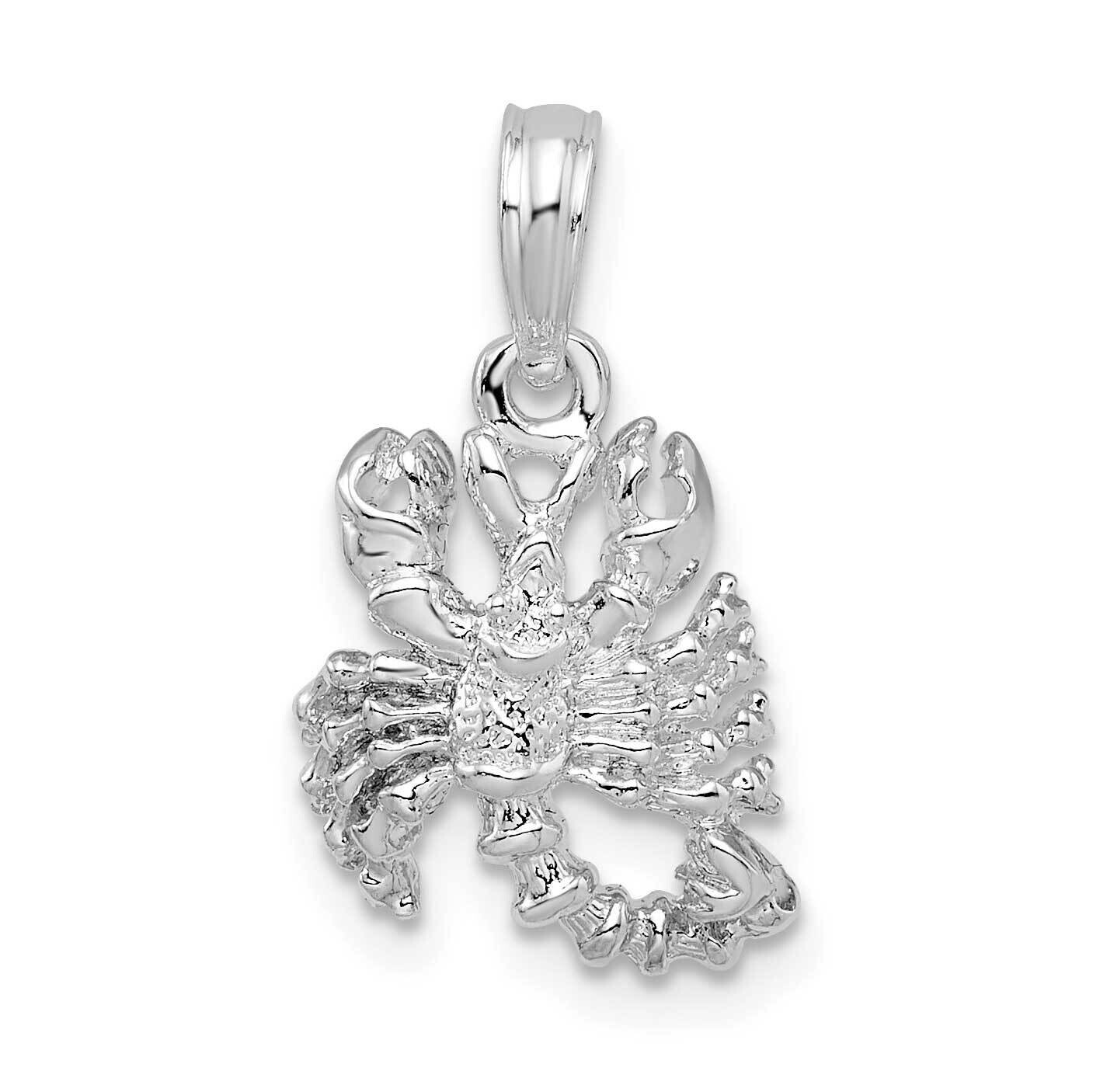 3D Scorpio Zodiac Pendant Sterling Silver Polished QC10994, MPN: QC10994, 637218182466