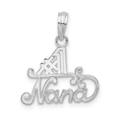 #1 Nana Pendant Sterling Silver Polished QC10520, MPN: QC10520, 637218182855