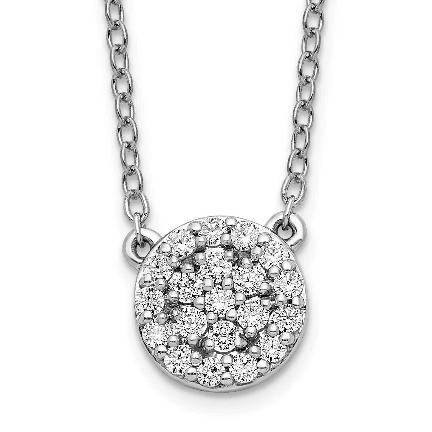 Diamond 18 Inch Necklace 10k White Gold PM8561-021-1WA, MPN: PM8561-021-1WA,