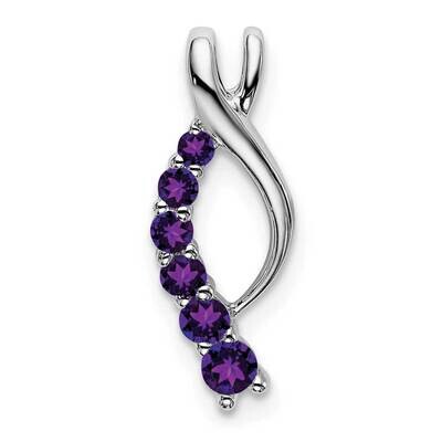 Amethyst Journey Chain Slide 14k White Gold PM7144-AM-W, MPN: PM7144-AM-W,