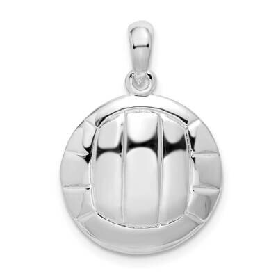 Volleyball Pendant Sterling Silver Polished QC10596 by Men&#39;s Jewelry and Accessories, MPN: QC10596,…