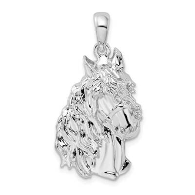 Horse Head Pendant Sterling Silver Polished QC10432 by Men&#39;s Jewelry and Accessories, MPN: QC10432,…