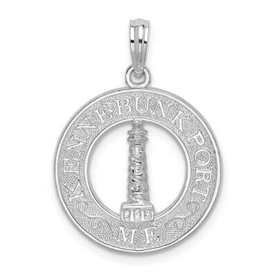 Kennebunkport Circle Lighthouse Pendant Sterling Silver QC10271, MPN: QC10271, 637218171316
