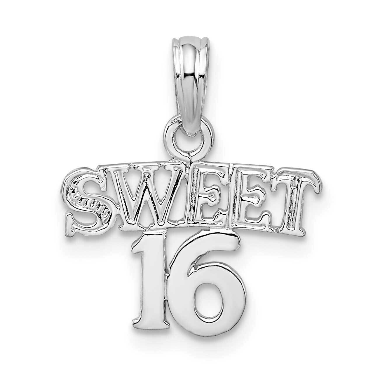 Sweet 16 Pendant Sterling Silver Polished QC10530, MPN: QC10530, 637218182954