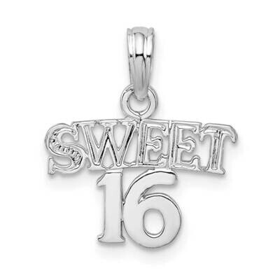 Sweet 16 Pendant Sterling Silver Polished QC10530, MPN: QC10530, 637218182954
