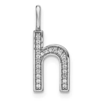 Diamond Lower Case Letter H Initial Pendant 14k White Gold PM8368H-008-WA, MPN: PM8368H-008-WA, 196…