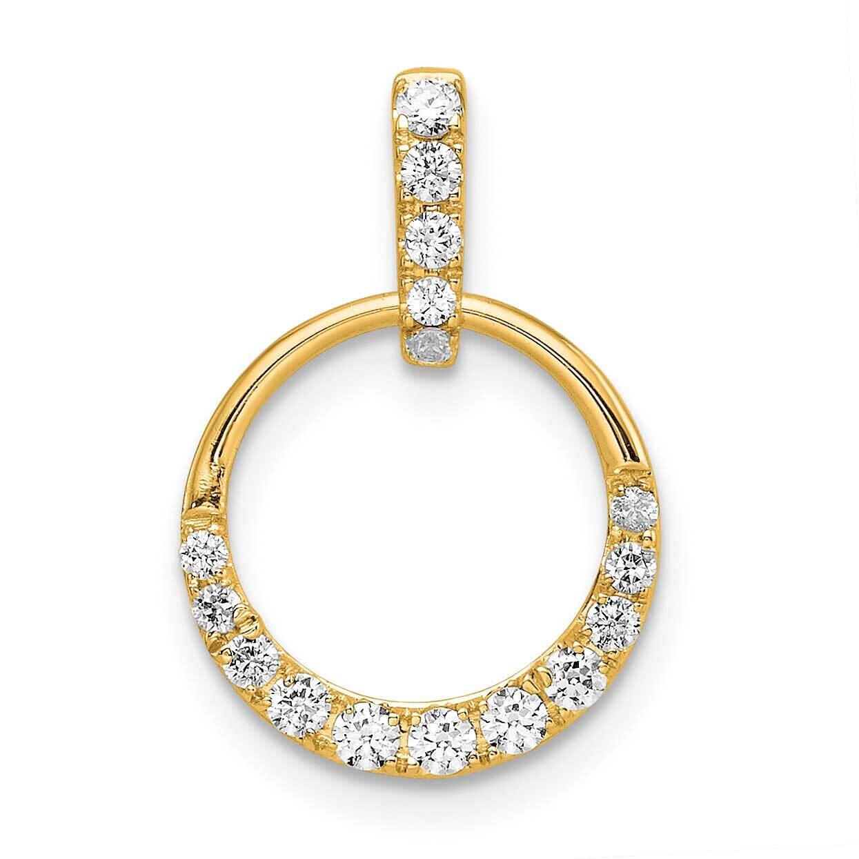 Circle Diamond Pendant 14k Gold PM8556-027-YA, MPN: PM8556-027-YA,