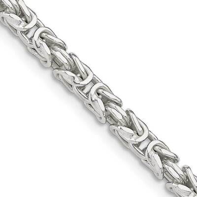 3.25mm Byzantine Chain 16 Inch Sterling Silver QBZ080-16, MPN: QBZ080-16,