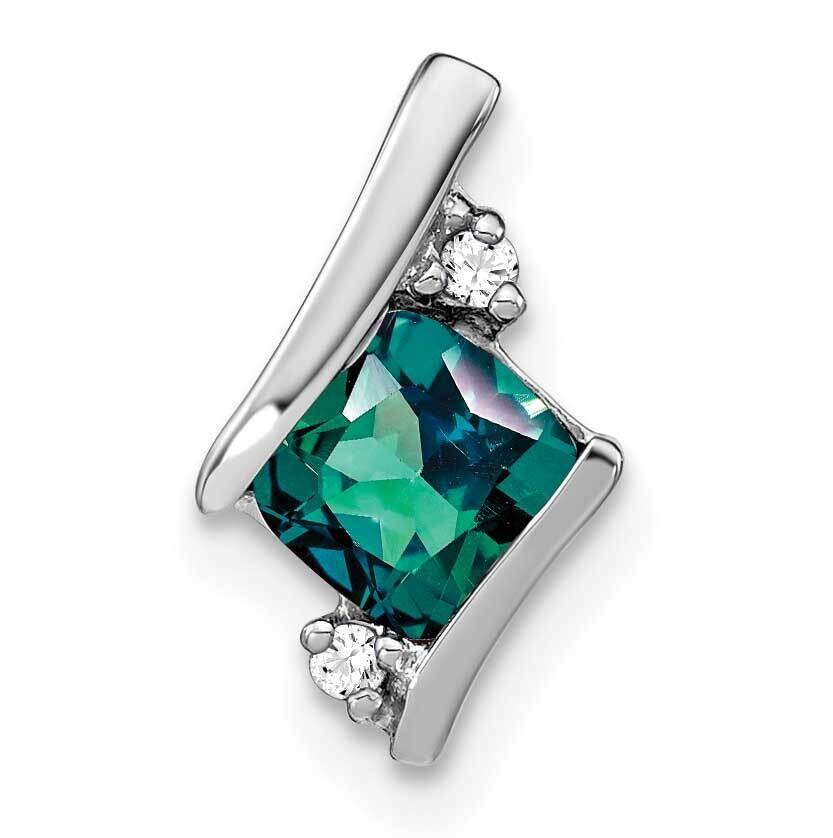 Antique Cushion Cr. Alexandrite Diamond Pendant Sterling Silver PM7398-CA-002-SSA, MPN: PM7398-CA-0…