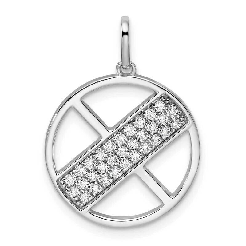 Gatsby Diamond Initial X Charm 14k White Gold PM9843X-033-WA, MPN: PM9843X-033-WA,