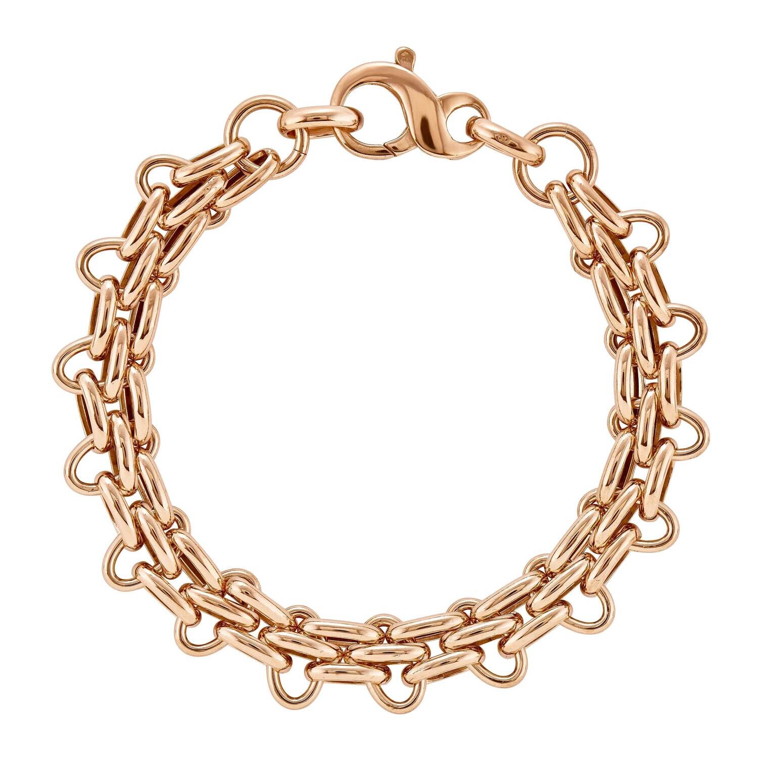 Bracelet Pink-8 8 Inch Sterling Silver PNT3LIS-RG-8, MPN: PNT3LIS-RG-8, 191101036231