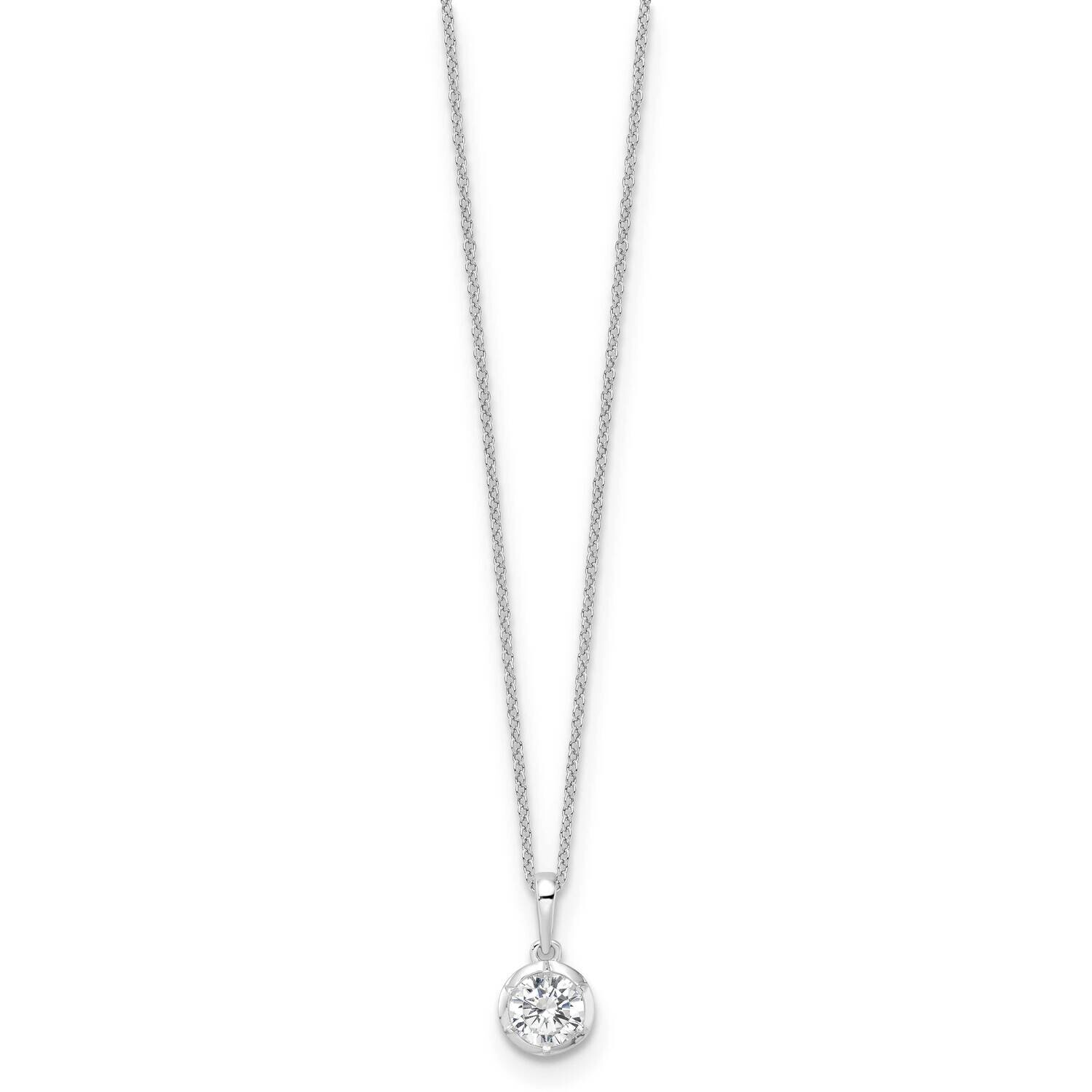 True Origin Diamond Vs/Si D E F Solitaire Necklace 14k White Gold PM9380-075-WLD