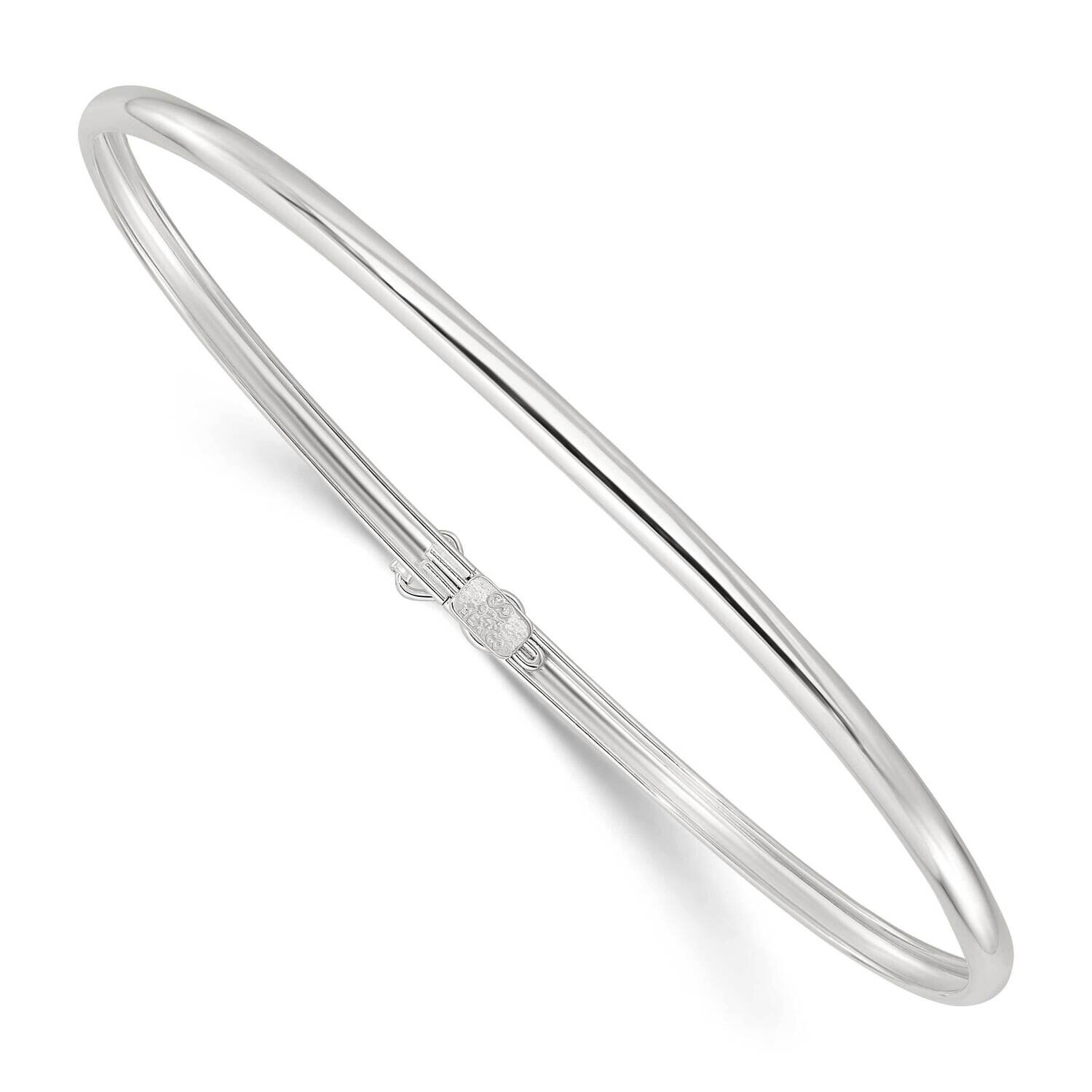 Flexible Bangle Bracelet Sterling Silver Polished QB1491, MPN: QB1491,