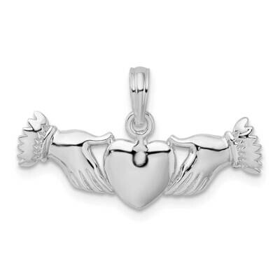 Heart Hands Pendant Sterling Silver Polished QC10445, MPN: QC10445, 637218180011