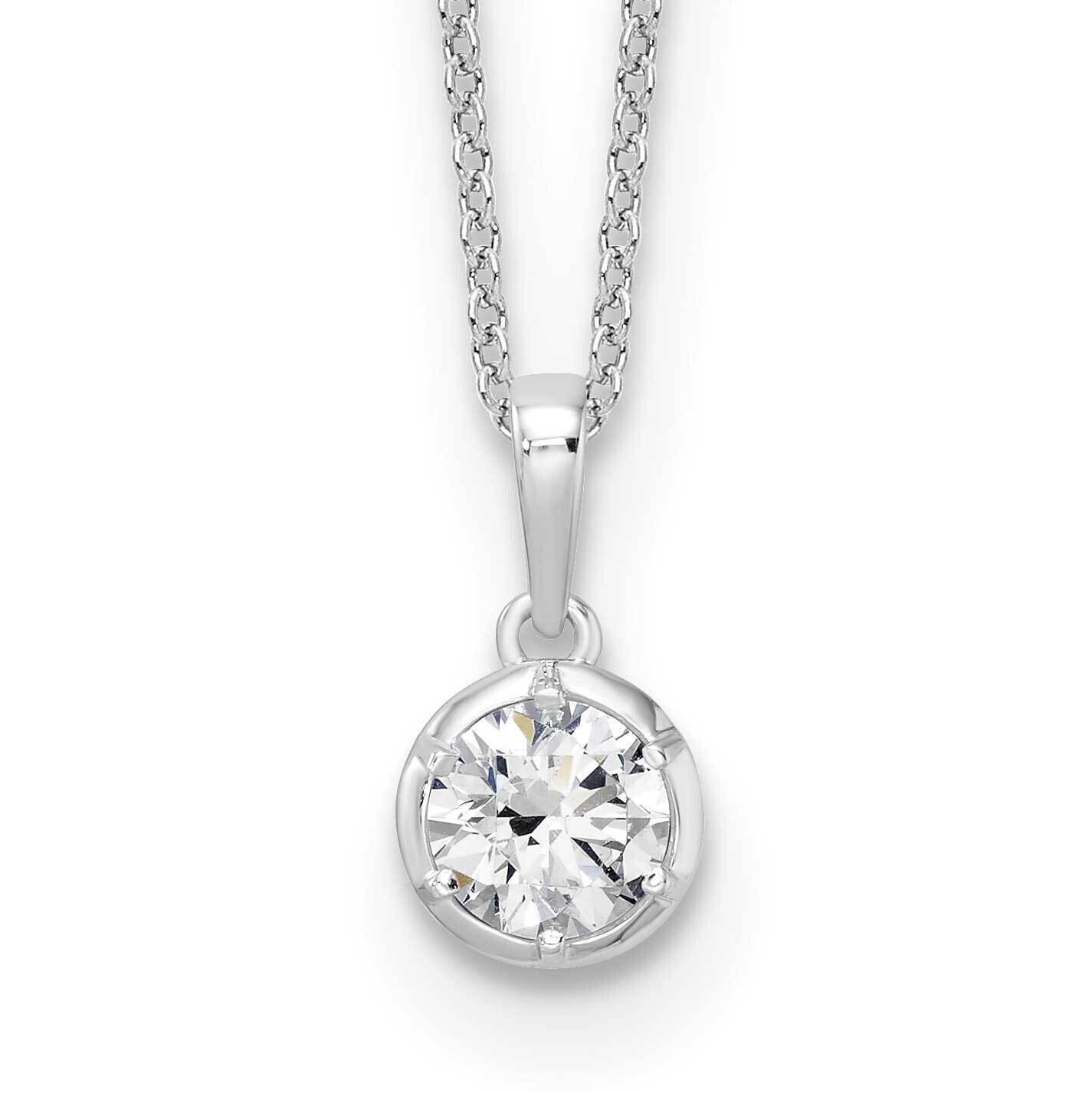 True Origin Diamond Vs/Si D E F Solitaire Necklace 14k White Gold PM9380-060-WLD, MPN: PM9380-060-W…
